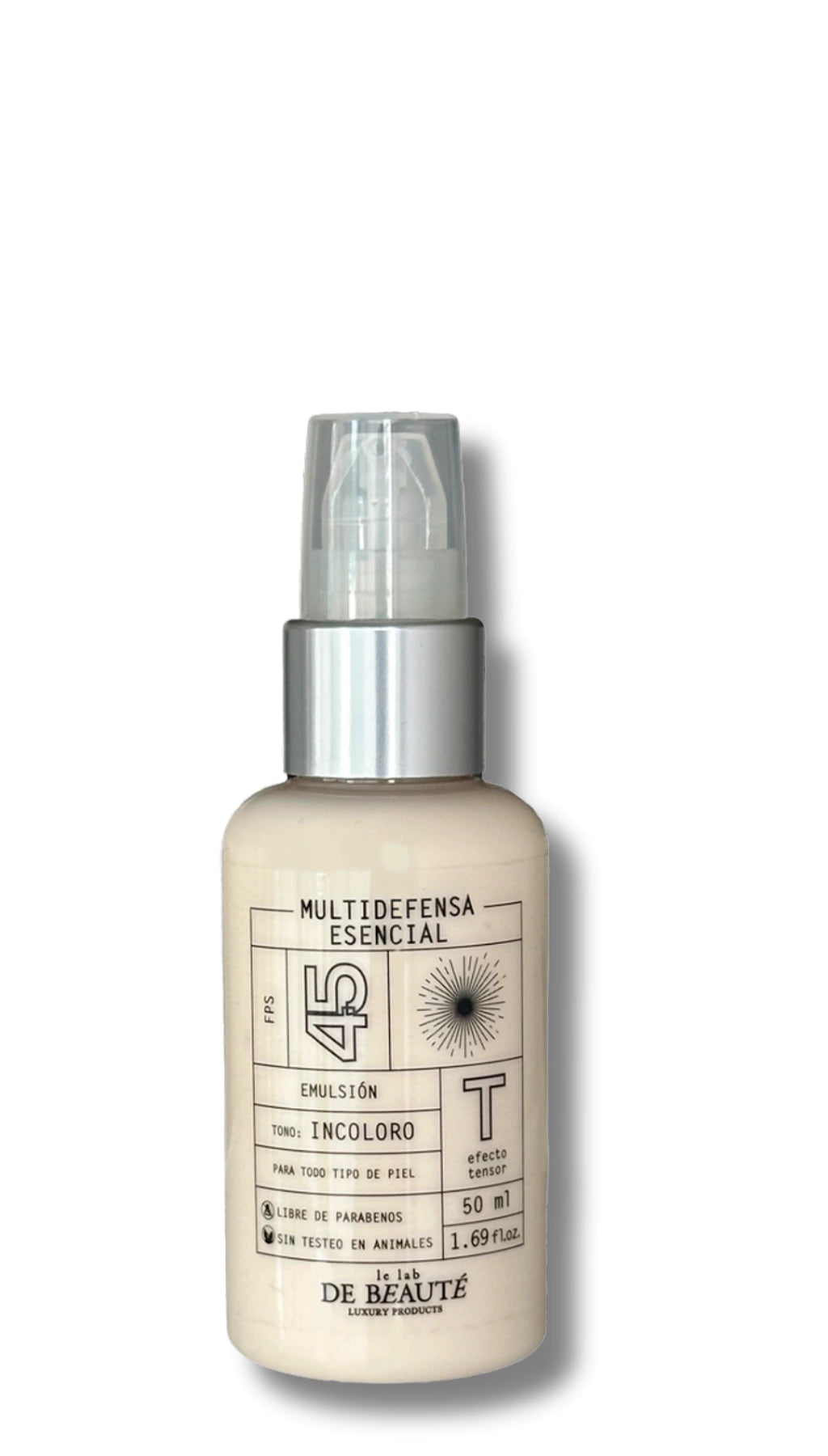 Protector Solar FPS 45 Efecto Tensor sin color – presentación 50 g