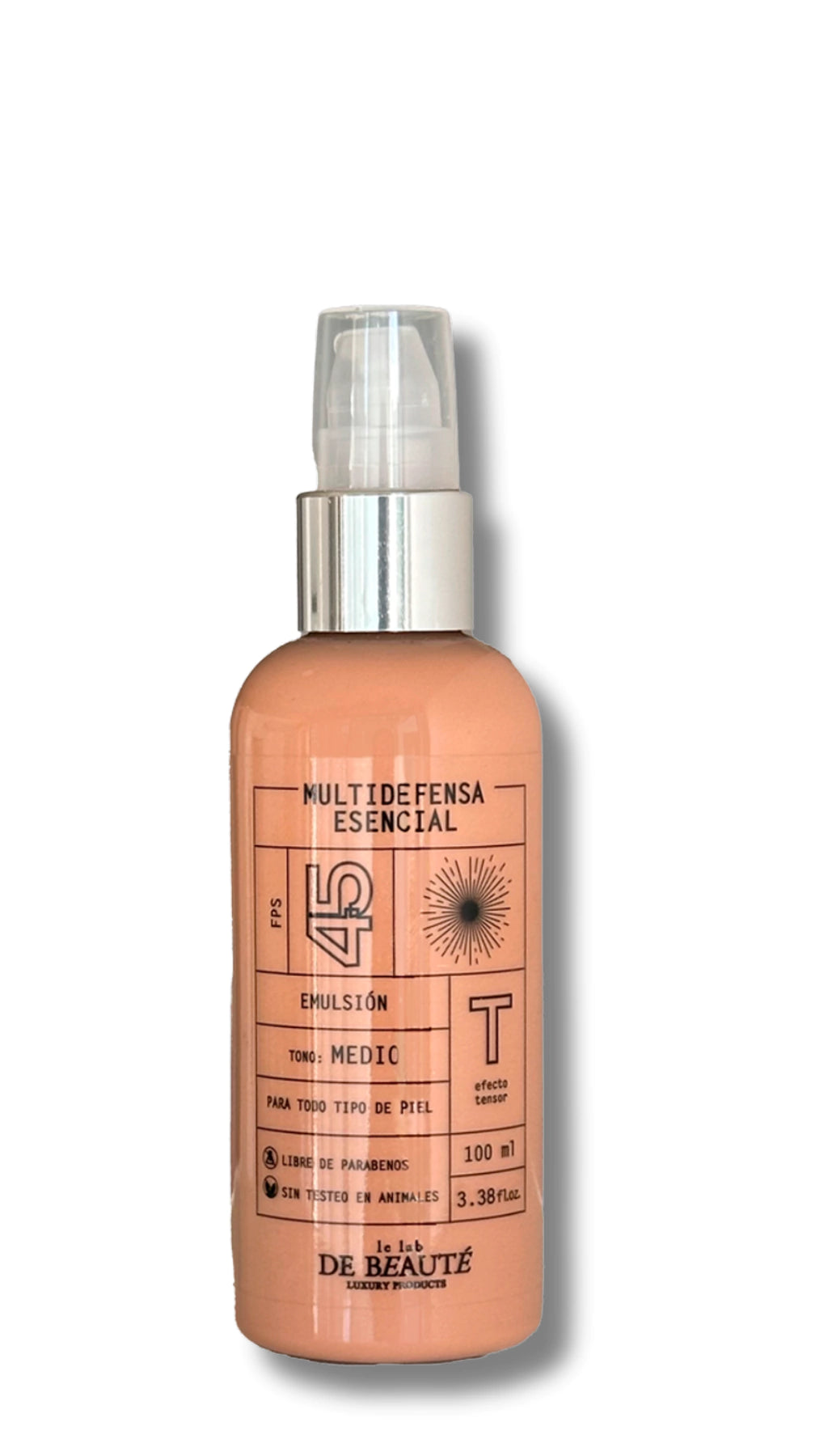 Protector Solar FPS 45 Efecto Tensor con color medio – Le Lab de Beauté
