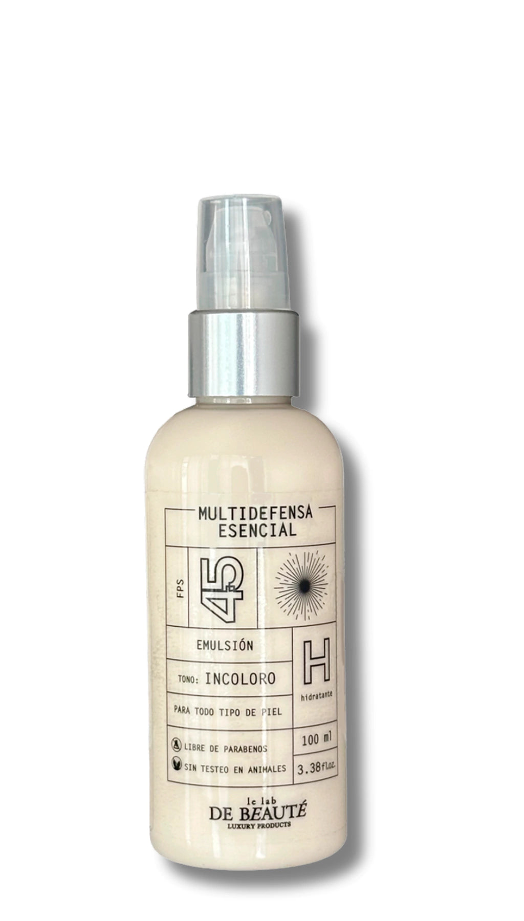 Protector Solar FPS 45 Hidratante sin color – Le Lab de Beauté