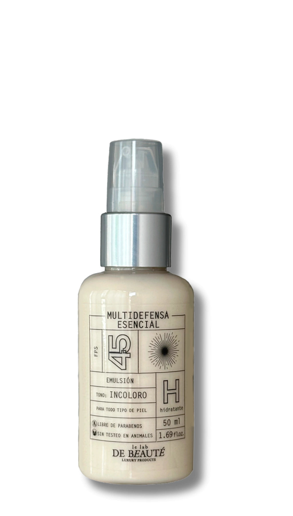 Protector Solar FPS 45 Hidratante sin color – presentación 50 g
