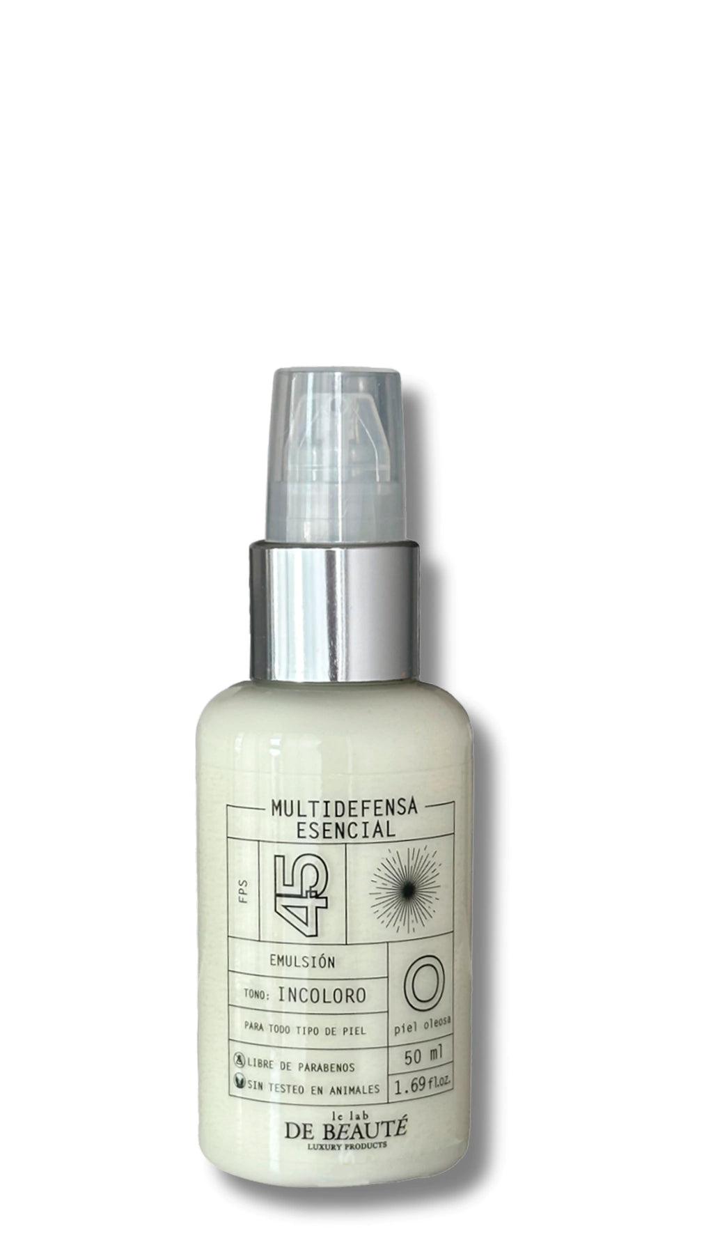 Protector Solar FPS 45 Piel Oleosa sin color – presentación 50 g
