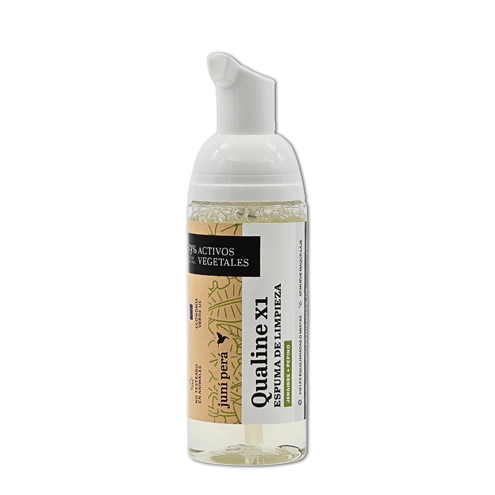 Qualine X1 - Espuma de Higiene Facial 60 mL — presentación oficial Juní Perá